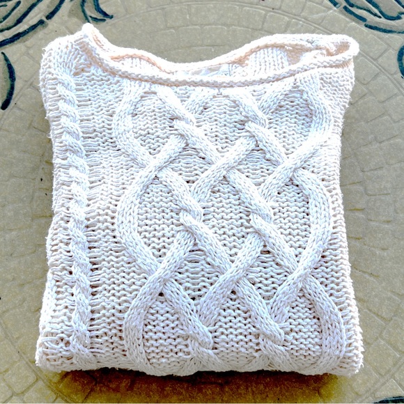 Denim & Supply Ralph Lauren Women’s Cable -Knit Sweater. Cream. Small - Picture 11 of 13
